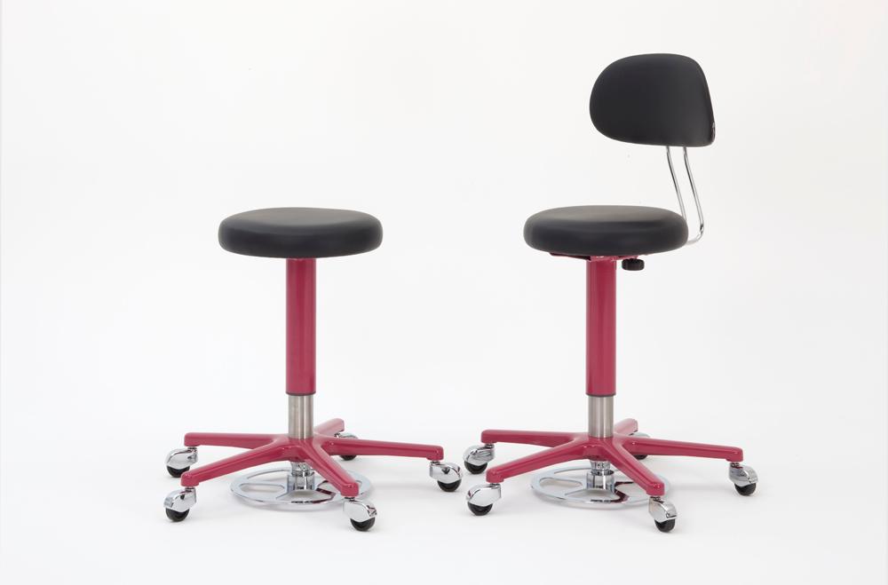 Main photo of the product with name, Aluminium mobile swivel seat with pneumatic