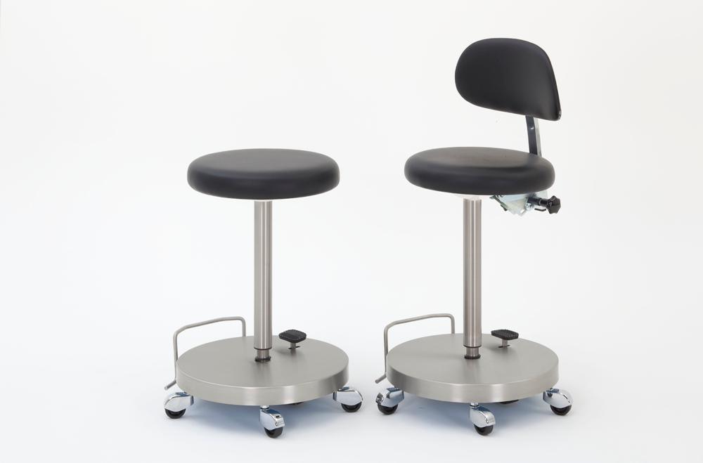 Main photo of the product with name, Mobile swivel seat with pneumatic