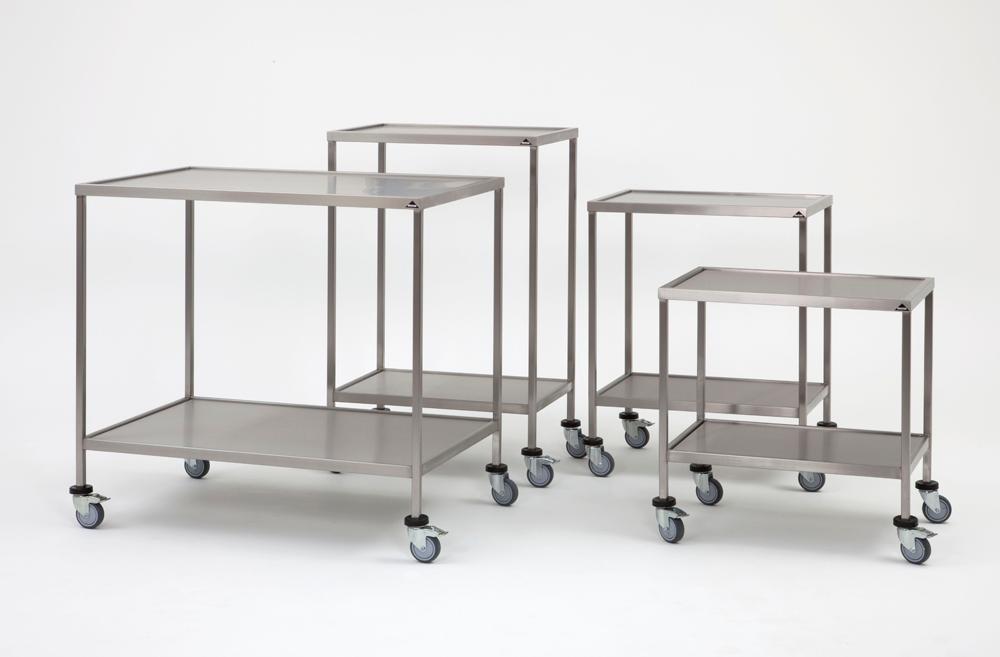 Extra image of the stainless steel table, Instrument trolley