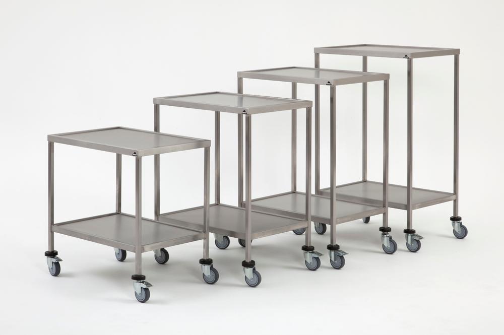 Extra image of the stainless steel table, Instrument trolley