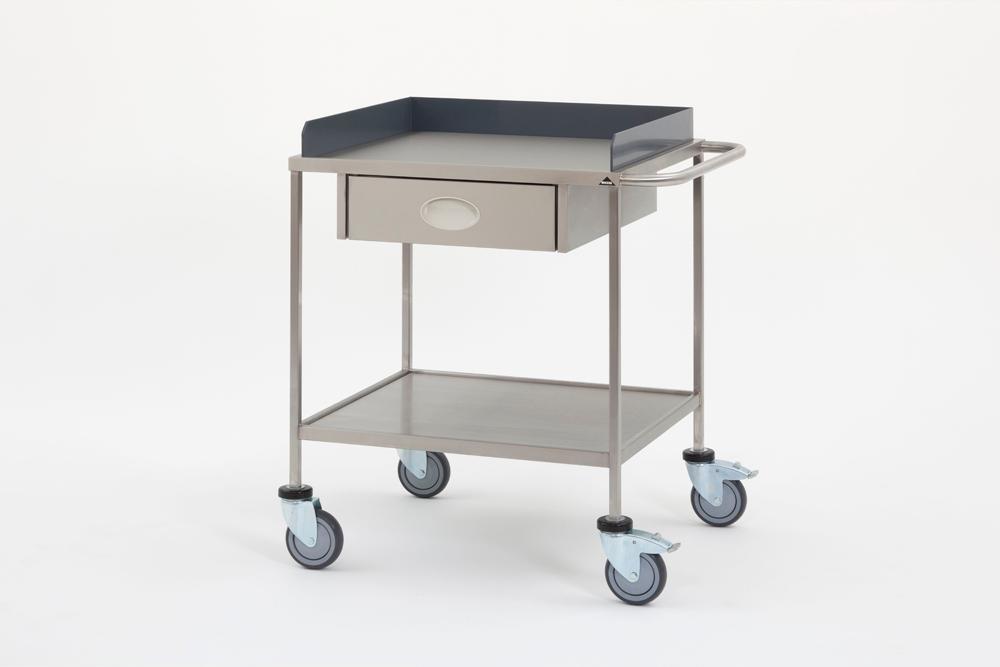 Extra image of the stainless steel table, Apparatus trolley